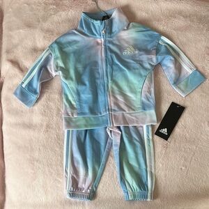 Adidas Light Blue and Pink Matching Set